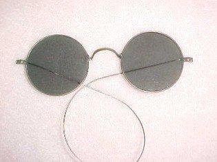 Old Round Colored Glasses - Glass