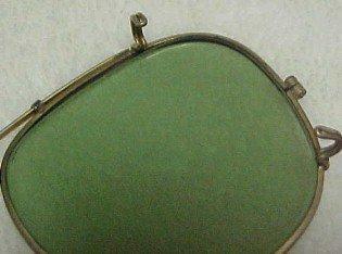 Old Round 12K Gold Eye Glasses - Glass