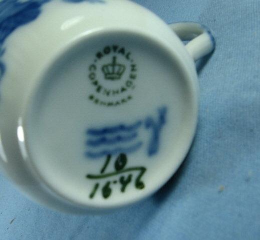 Royal Copenhagen Demi Cup & Saucer - Vintage Denmark Porcelain