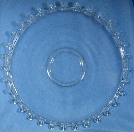 Heisey LARIAT Chop Plate - Antique Glass Serving Platter