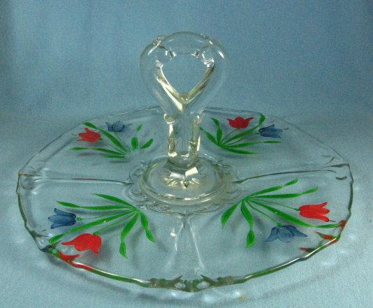 Heisey LARIAT Chop Plate - Antique Glass Serving Platter