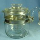 Pyrex Flameware 2-4 cup Coffee Pot Perculator #7754B - Vintage Glass Kitchen Cookware
