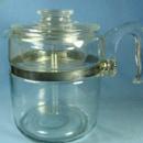 Pyrex Flameware 2-4 cup Coffee Pot Perculator #7754B - Vintage Glass Kitchen Cookware