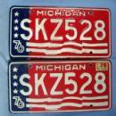1976-78 Michigan Bicentennial PAIR - Used Automobile misc