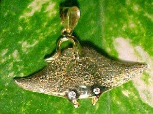 18K Sea Diver Diamond Face Pendant - Jewelry