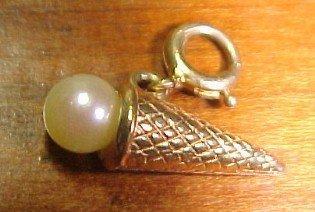 14K Ice Cream Cone Charm - Jewelry