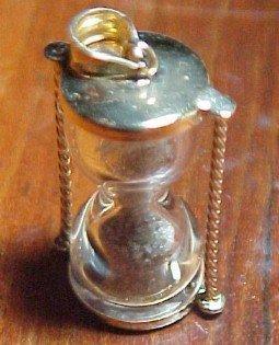 10K Hour Glass Pendant - Jewelry