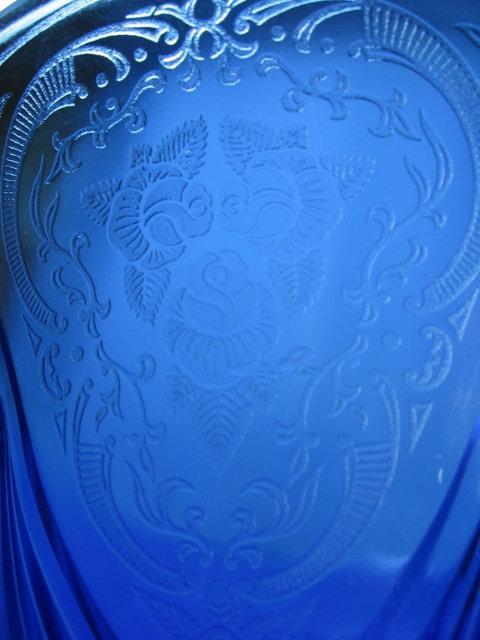 ROYAL LACE Cobalt Blue Depression Glass