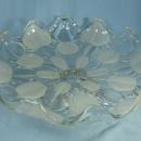 Frosted Glass Pedestal CAKE STAND Server
