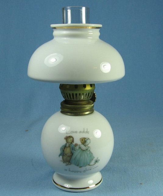 Tiny Talk Minitaure Oil Lamp - Collectible Porcelain Lighting