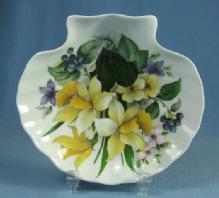 Royal Stafford Shell Shaped WILD FLOWER Dish - Porcelain