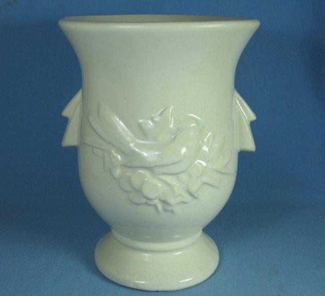 McCoy Pottery BIRD Pedestal Vase