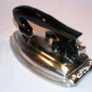 Electric Travel Iron in Original Case - Metalware