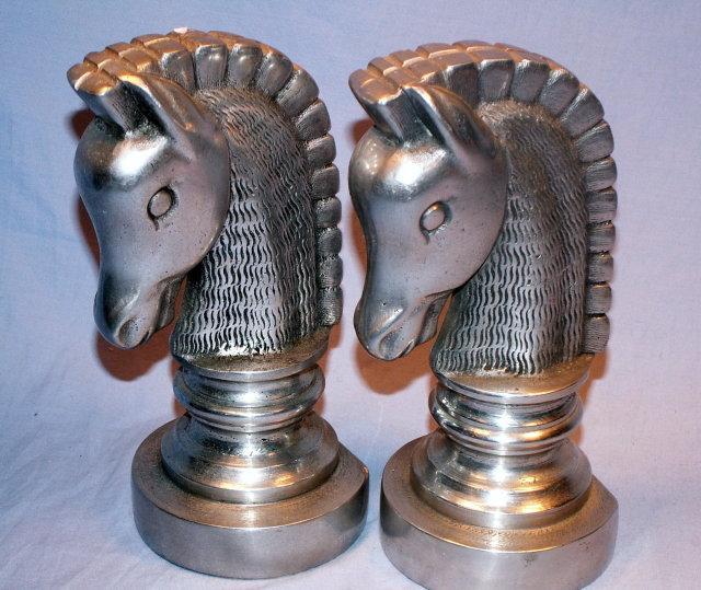 Heavy Cast HORSE Bookends - Metalware