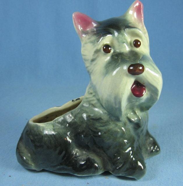 SCOTTY Dog Planter - Vintage pottery