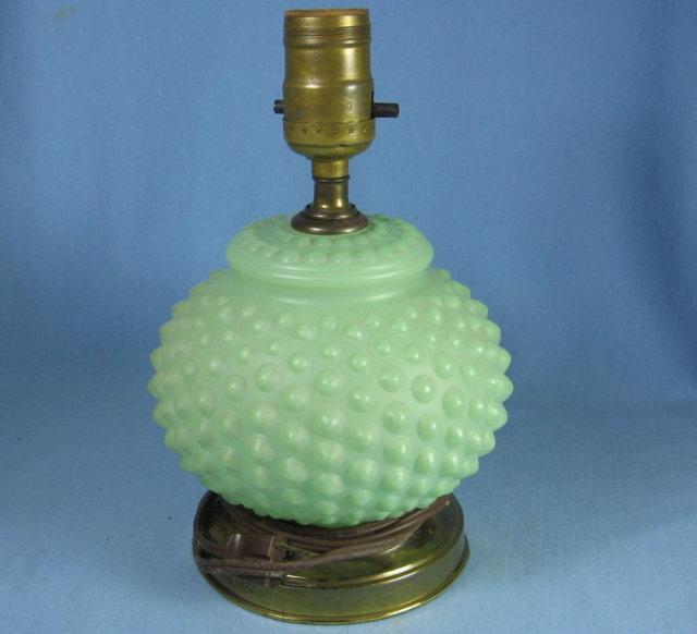Colsolidated Hobnail Table Lamp - Vintage Lighting