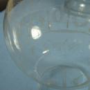 Vintage Estate Oil Lamp with Etched Glass Chimney - lighting