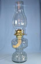 Pressed Glass Oil Lamp Glass Chimney - Vintage lighting
