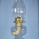 Pressed Glass Oil Lamp Glass Chimney - Vintage lighting
