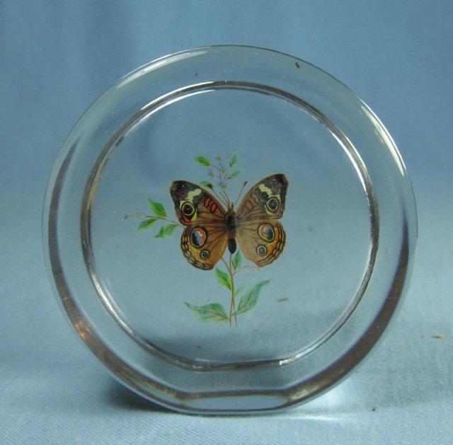 BUTTERFLY Paperweight - Vintage Viking Glass
