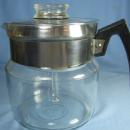 Pyrex COFFEE Pot ~ Vintage Glass & Retro Chrome PERCOLATOR