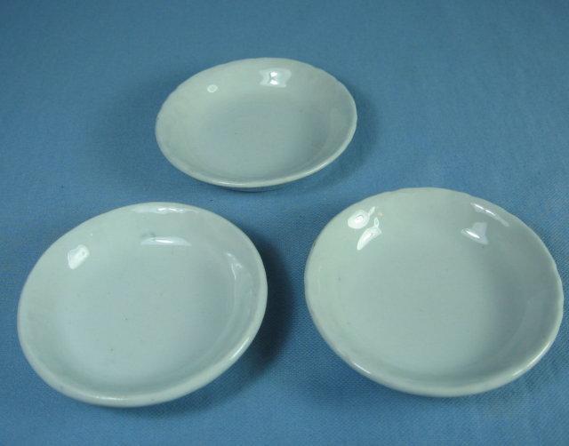 Antique Meakin BUTTER PAT Group - Antique Ironstone 3pc group