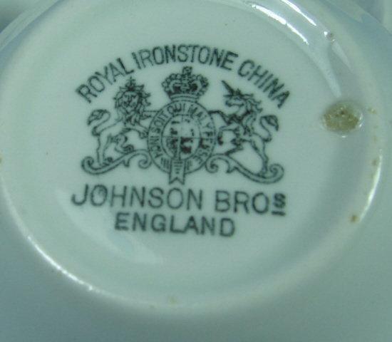 Antique Johnson Bros BUTTER PAT Group - Antique Ironstone 3pc group