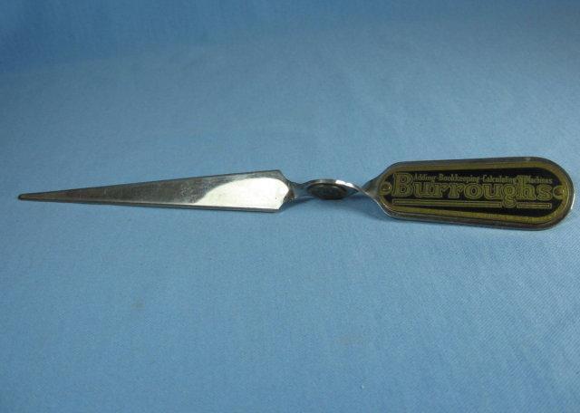 BURROUGHS Calulating Machines Advertising LETTER OPENER