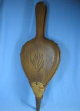 Fireplace BELLOWS - Oak & Leather tool