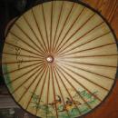 Antique Japanese PARASOL - Oriental Rice Paper and Bamboo Ethnographic Collectible