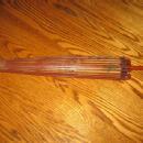 Antique Japanese PARASOL - Oriental Rice Paper and Bamboo Ethnographic Collectible