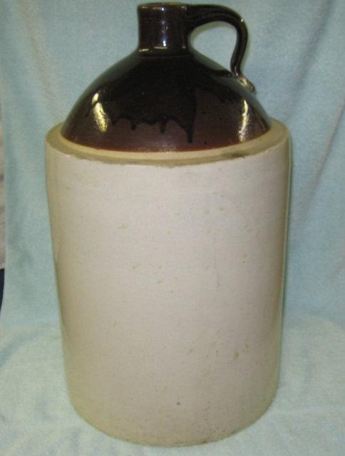 5 gal Stoneware Whiskey Jug - Antique pottery