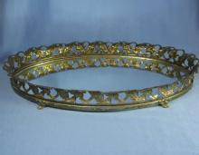 Vanity Tray MIRROR for Perfume Bottle Display - Vintage glass