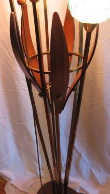 Danish Modern Eames Era ~ Lucite Spaghetti Globe Floor Lamp - Vintage Retro Mid Century Modern Lighting