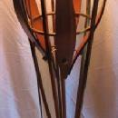 Danish Modern Eames Era ~ Lucite Spaghetti Globe Floor Lamp - Vintage Retro Mid Century Modern Lighting