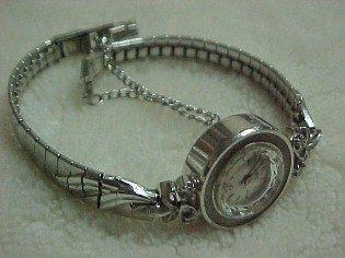 Lucien Piccard 14K white gold ladies watch