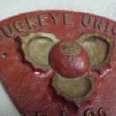 1938 FIRE MARK Ohio Buckeye - Metelware