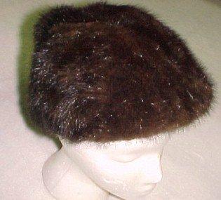 Brown Mink Fur Hat - Textiles