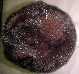 Brown Mink Fur Hat - Textiles