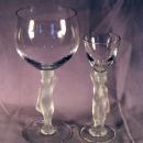 2 Pieces of Crystal Glass Nude Stemware