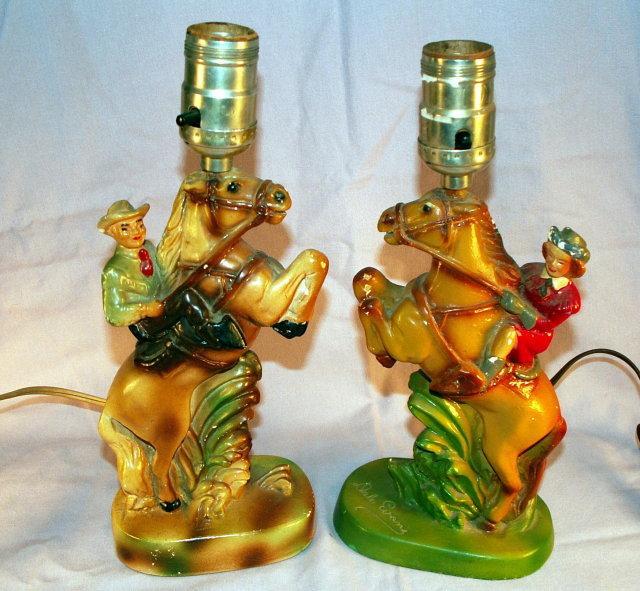 ROY ROGERS & DALE EVANS Electric Table Lamps - Misc.