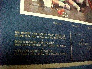 Dionne Quintuplets 1938 Calendar Indiana - Paper