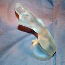 LALIQUE Frosted crystal Chrysis Paperweight - Works of Art
