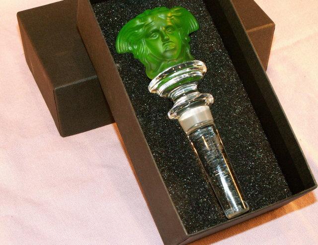 LALIQUE Glass Bottle with Stopper