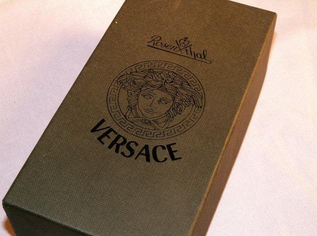 Rosenthal VERSACE Green Double Faced Lead Crystal Glass Bottle Stopper in Box