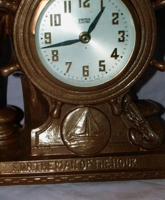 Franklin D. Roosevelt Mantle Clock - Metalware