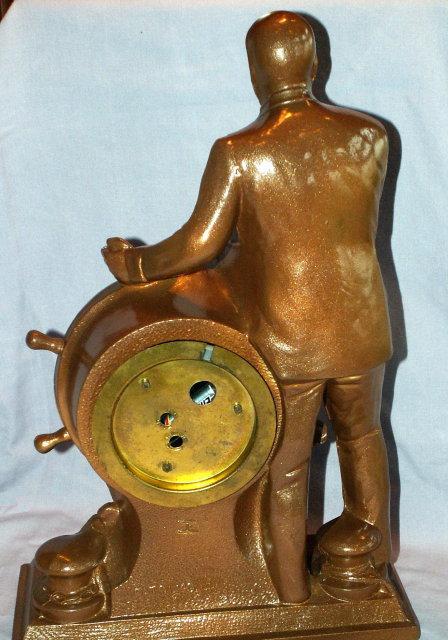 Franklin D. Roosevelt Mantle Clock - Metalware