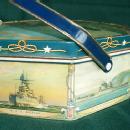 Sunshine Biscuits U.S. WARSHIPS Decorated Biscuit tin - Military