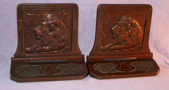 Cast Iron LION Bookends - Metalware