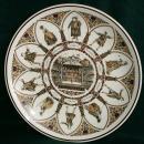 Five Noritake FIESTA Porcelain Sandwich Plates
